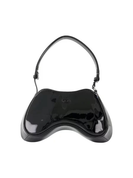 Torebka skórzana Diesel skórzana czarna