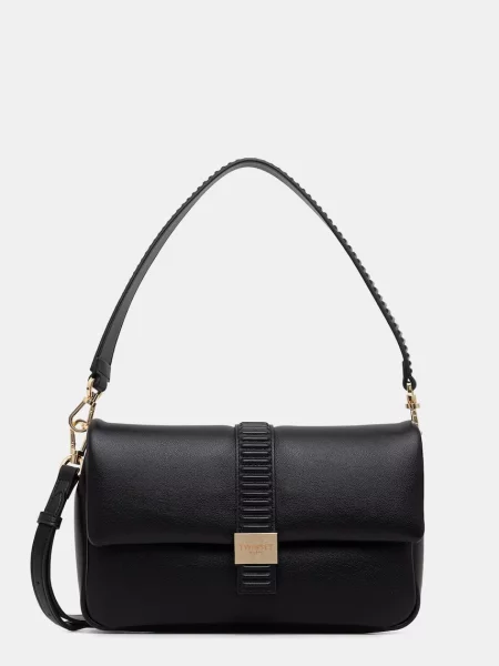 Twinset geantă crossbody pentru femei cu imitație de piele negru