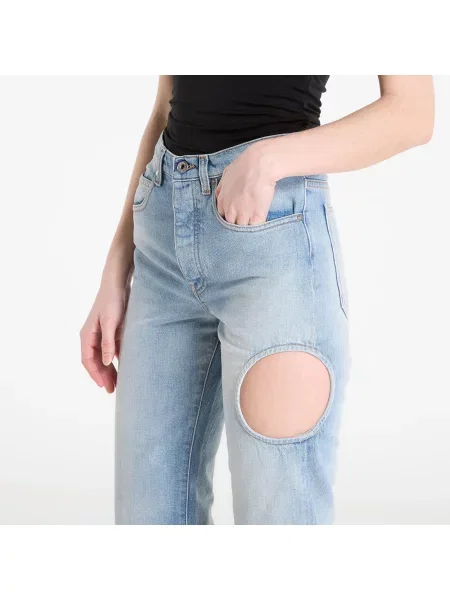 Pantaloni Off-white alb