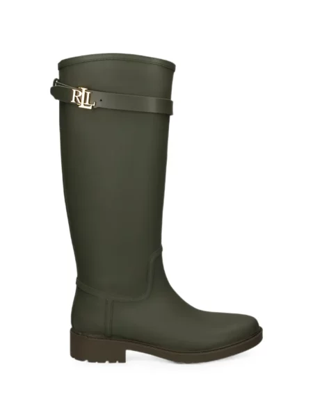 Botine Lauren Ralph Lauren cu autograf verde