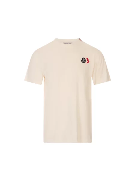 Koszulka Moncler z logo biała