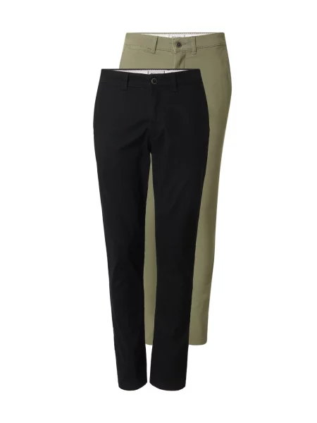 JACK & JONES Chino kalhoty Macro Dave pastelově zelená černá