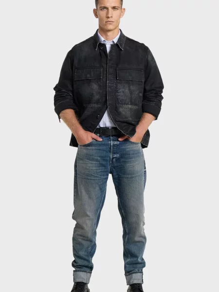 Зауженные джинсы G-star Raw синий
