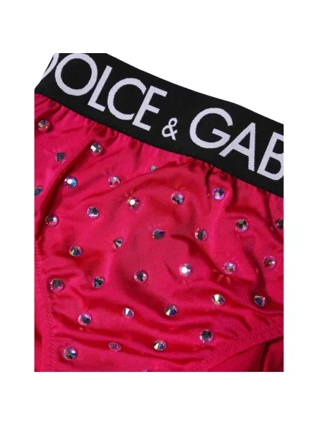 Majtki Dolce And Gabbana z wysoką talią różowe