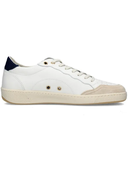 Blauer Sneakers Écru bej