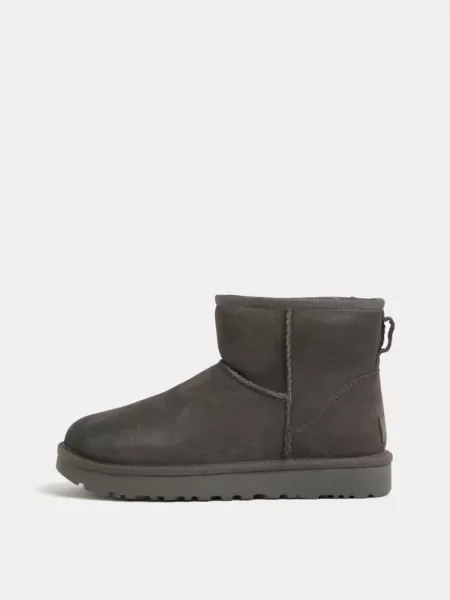 UGG De piele bocanci W Classic Mini II gri