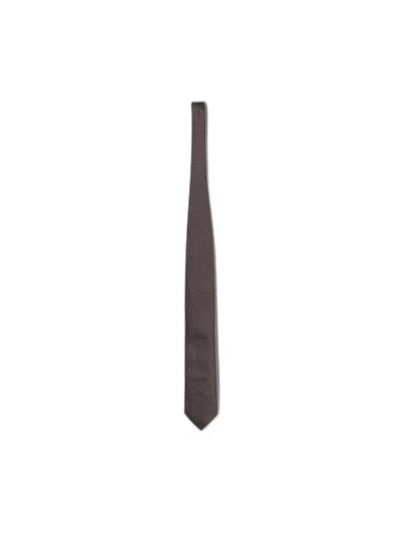 Krawat Zegna żakardowy czerwony