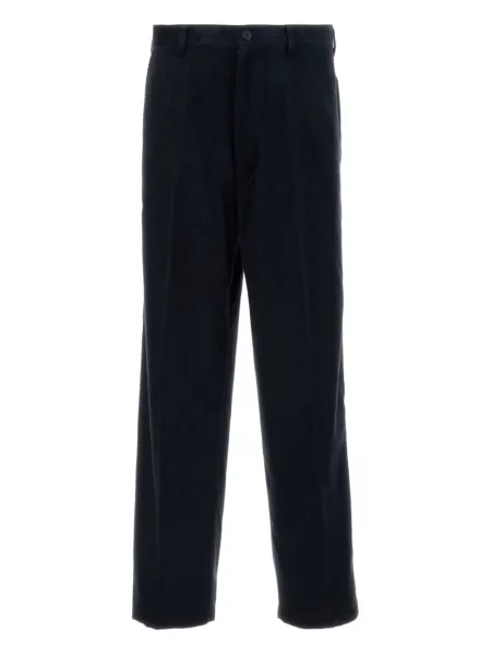 Pantaloni Prada de catifea cord albastru