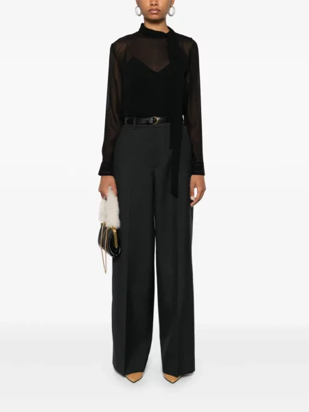 Hedvábná halenka Gucci černá