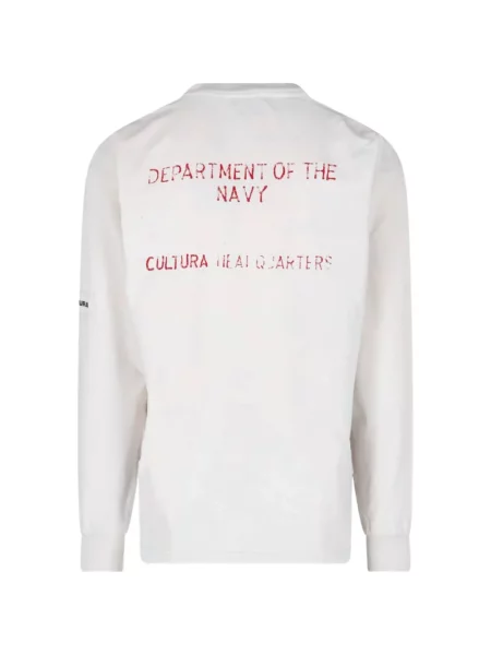 Lung tricou Cultura cu autograf alb