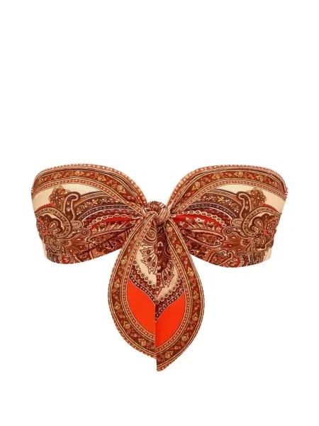 Top Zimmermann cu imagine cu model paisley portocaliu