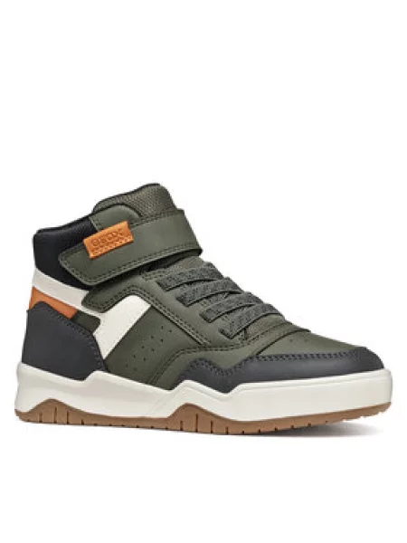 Geox Sneakersy J Perth Boy M Tmavo zelená