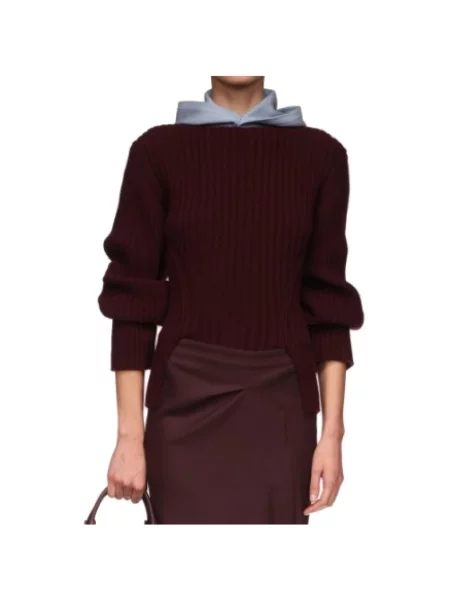 Sweter Victoria Beckham fioletowy