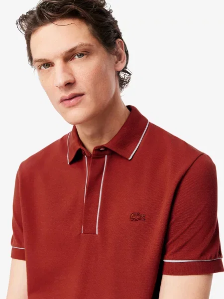 Поло Lacoste коричневое