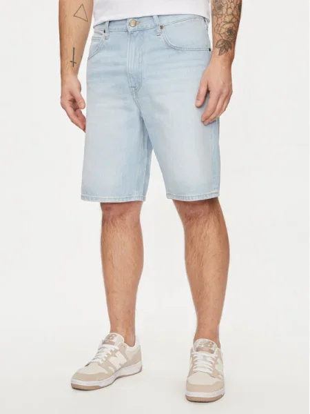 Lee Pantaloni scurți de blugi Asher albastru