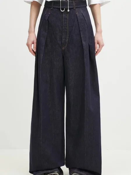 Sportmax jeansy Blanc high waist