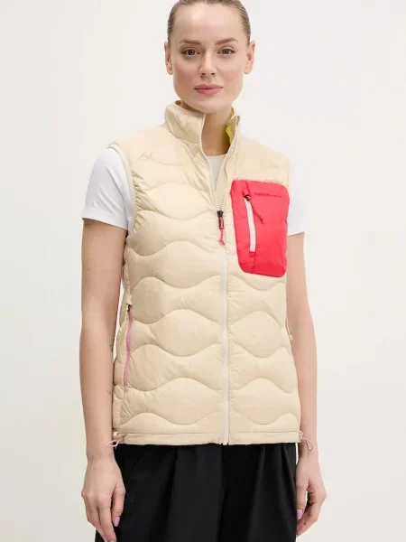 Peak Performance vestă Helium Utility femei de iarna bej