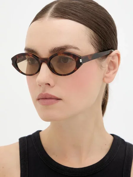 Saint Laurent ochelari de soare maro