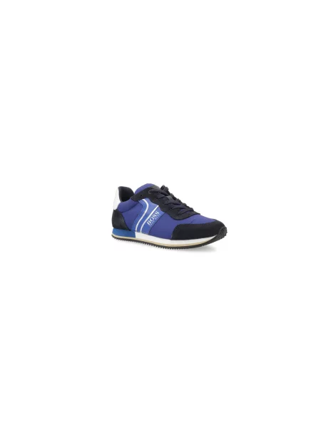 BOSS Kidswear Sneakers cu adaos de piele
