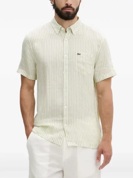 Scurt cămașă Lacoste cu dungi verde