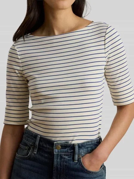 Męski t-shirt o kroju regular fit z mieszanki bawełny Lauren Ralph Lauren