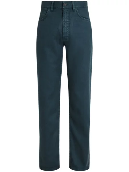 Blugi drepți Zegna albastru