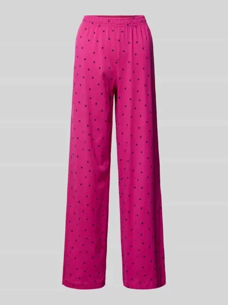 Spodnie od piżamy o kroju relaxed fit z czystej bawełny Jake*s Casual
