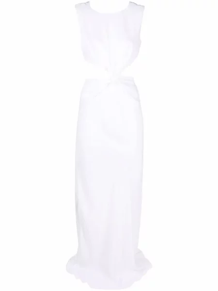 Lung rochie Alberta Ferretti alb