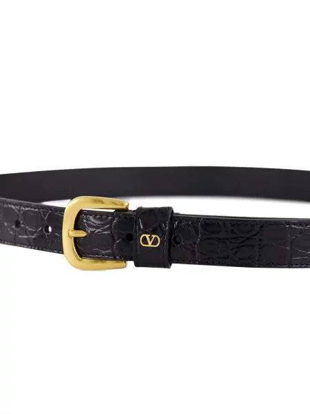Curea Valentino Garavani din piele negru