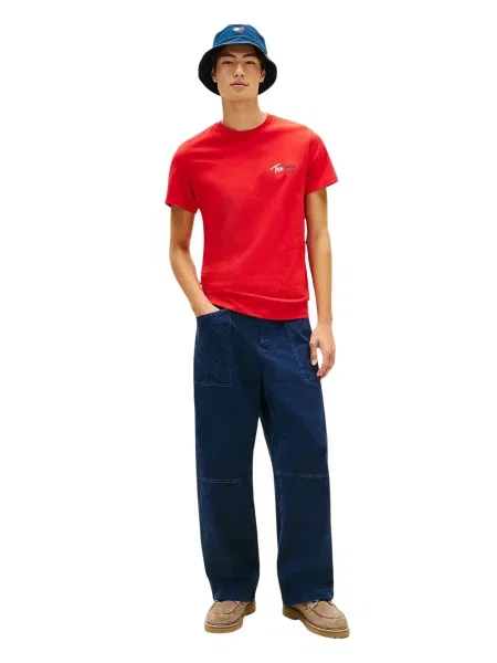 Tricou Tommy Hilfiger Jeans albastru