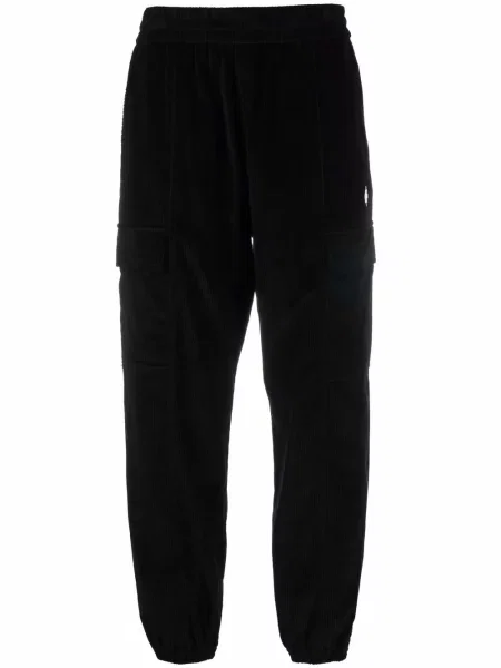 Pantaloni Marcelo Burlon County Of Milan de catifea cord alergare negru