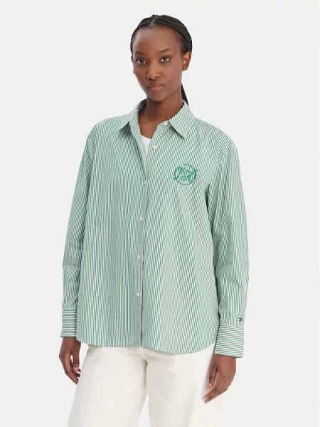 Košile Tommy Hilfiger zelená