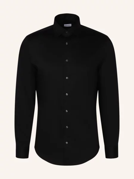 Seidensticker Koszula Biznesowa O Kroju X-Slim Fit schwarz czarna