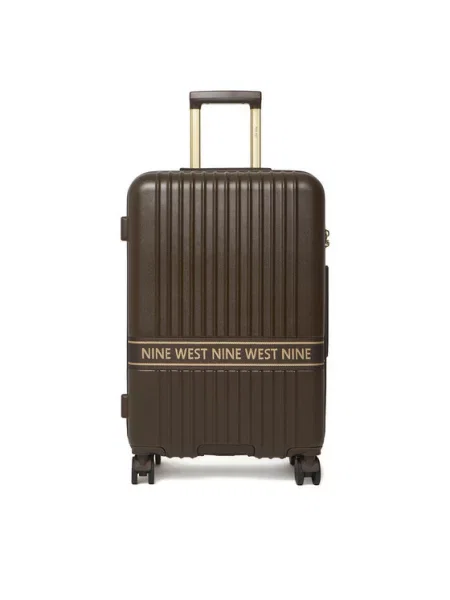 Μεσαία Βαλίτσα Nine West Σκούρο καφέ