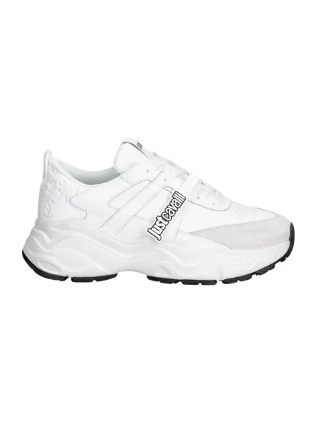 Sneakersy Just Cavalli skórzane białe