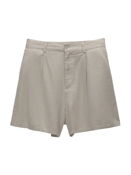 Pull&Bear Pantaloni cutați taupe gri
