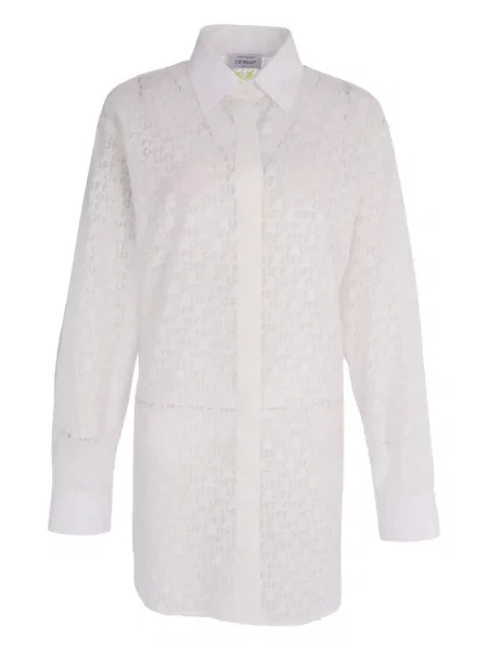 Mała mały sukienka koszulowa Off-white garniturowa biała