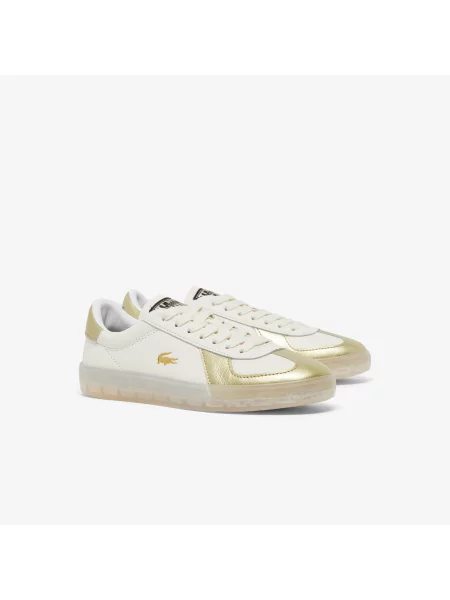 Lacoste Skórzane Sneakersy Baseshot Pro biały