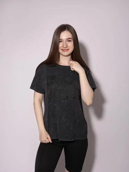 Футболка LUMO віскоза/поліестер чорний