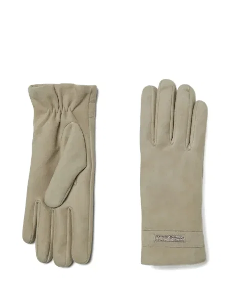 Mănuși Peserico din piele de căprioară verde