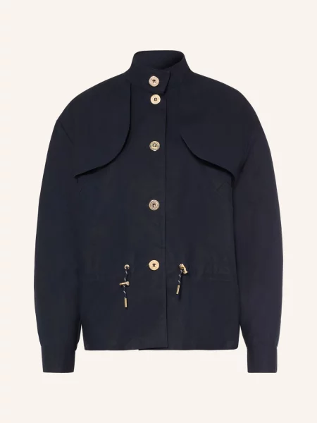 Claudie Pierlot Kurtka Trenczowa blau granatowa