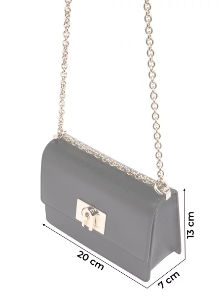 Furla Kožená kabelka Bafkaco čierna