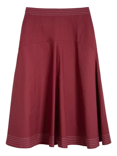 Миди пола Isolda до коляното червено