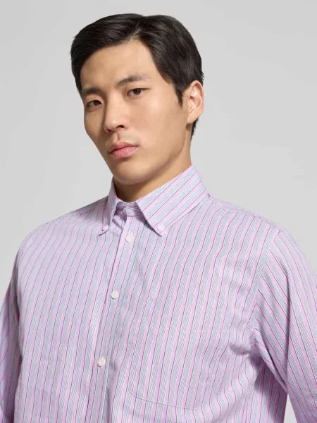 Koszula casualowa w kroju regular fit z kołnierzykiem button-down model Kent' Les Deux