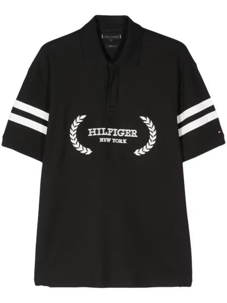 Polo Tommy Hilfiger cu dungi negru