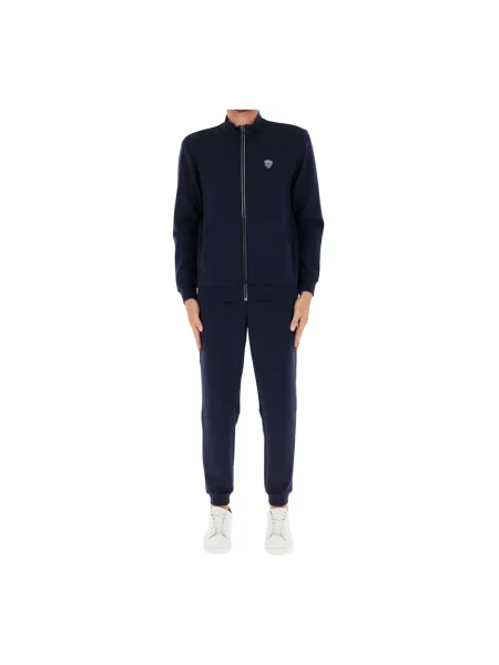Spodnie dresowe Emporio Armani Ea7 niebieskie