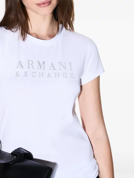 Stras tricou Armani Exchange alb