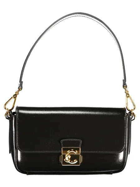 Torebka Coccinelle elegancka skórzana czarna