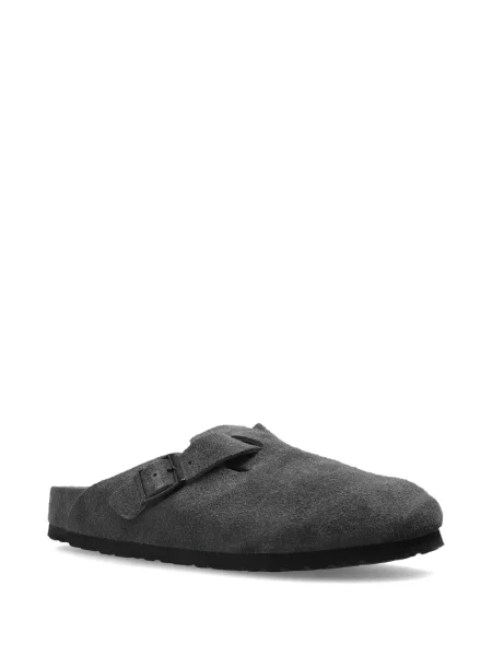 Sandale Birkenstock din piele de căprioară gri