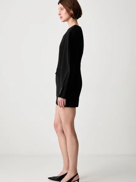 Rotate FITTED TAILORED rochie simplă negru